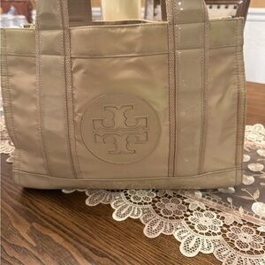 Tory Burch Ella Tote Bag Beige